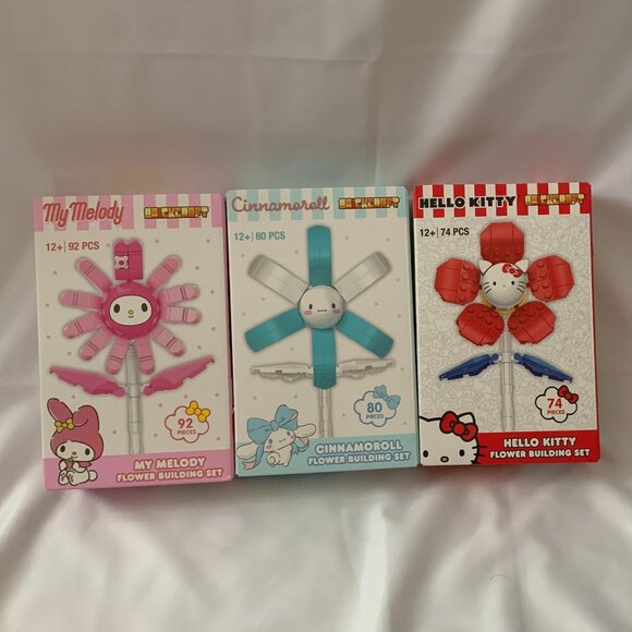 BRICKCRAFT x SANRIO Bricktanicals Collection (3) BOXED SET - Picture 2 of 8